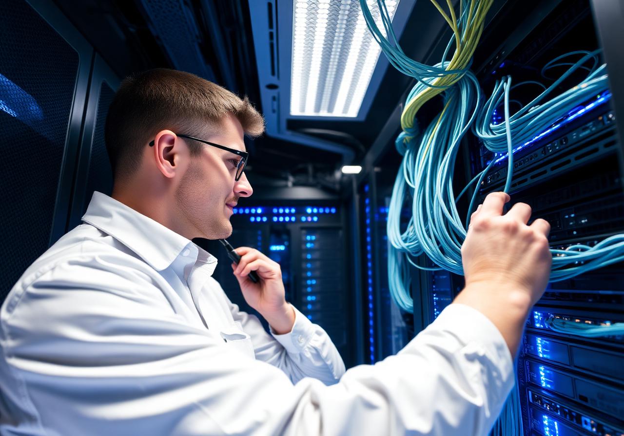 Inštalácia sieťovej infraštruktúry a serverov